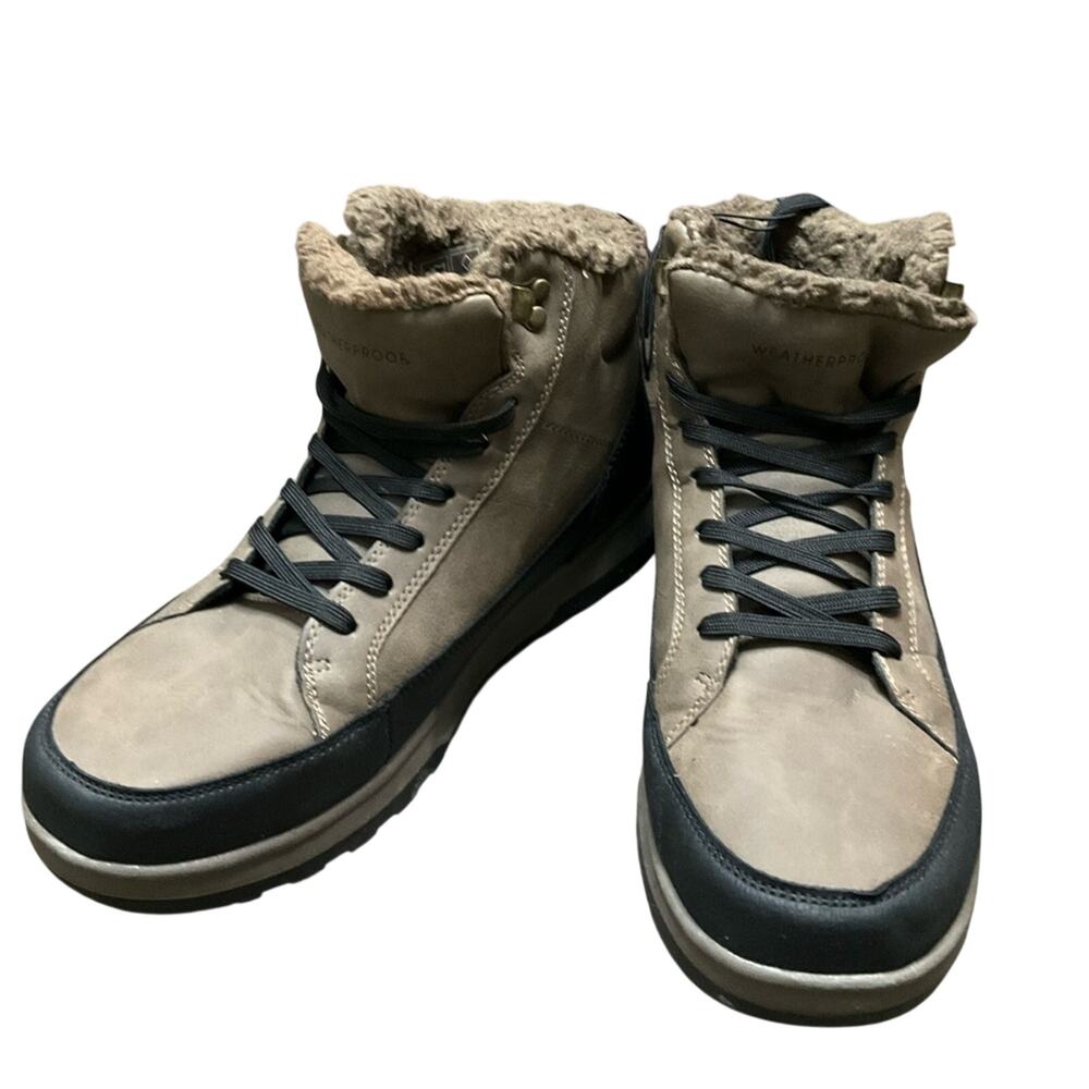 Weatherproof Men's Logjam Memory Foam Sneaker Boots Brown Size 11 NIB NEW